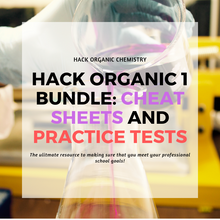 Load image into Gallery viewer, Hack Organic 1 Bundle: Cheat Sheets and Practice Tests