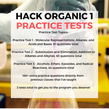 Load image into Gallery viewer, Hack Organic 1 Bundle: Cheat Sheets and Practice Tests